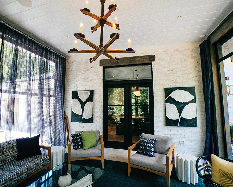 Sunroom brick walls — Silver Lining
