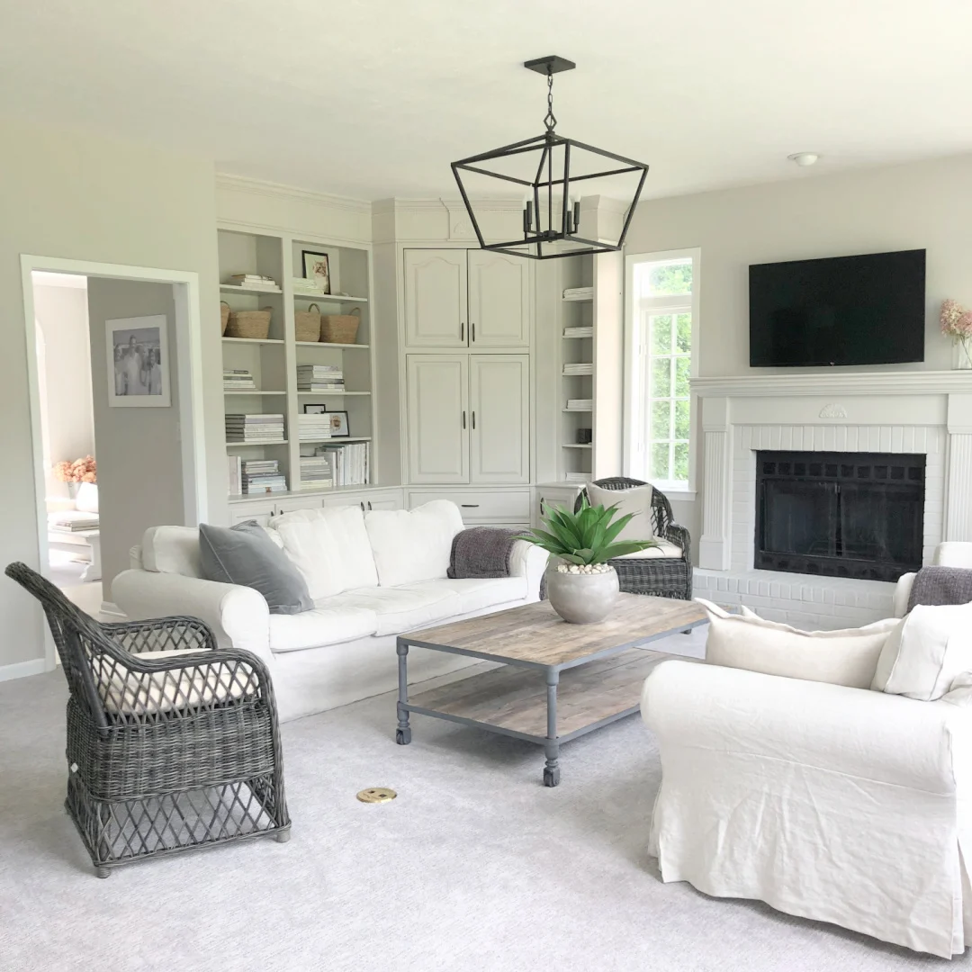 Family room walls — Agreeable Gray